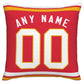 Custom KC.Chiefs Pillow Decorative Throw Pillow Case - Print Personalized Football Team Fans Name & Number Birthday Gift Football Pillows