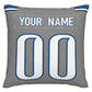 Custom D.Lions Pillow Decorative Throw Pillow Case - Print Personalized Football Team Fans Name & Number Birthday Gift Football Pillows