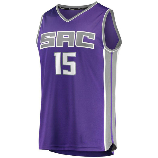 S.Kings #15 Davion Mitchell Fanatics Branded 2021  Draft First Round Pick Fast Break Replica Jersey Purple Icon Edition Stitched American Basketball Jersey