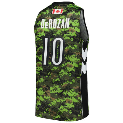 T.Raptors #10 DeMar DeRozan Mitchell & Ness 2011-12 Hardwood Classics Swingman Jersey Camo Stitched American Basketball Jersey
