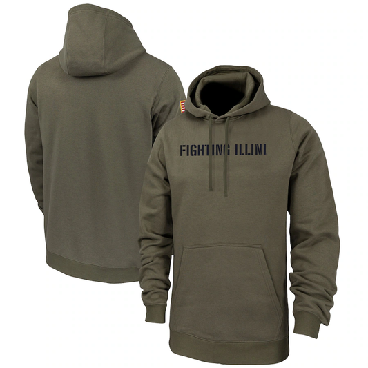 Fighnng Illini 2024 Salute To Service Club Pullover Hoodie Cheap sale Birthday and Christmas gifts Stitched American Football Jerseys