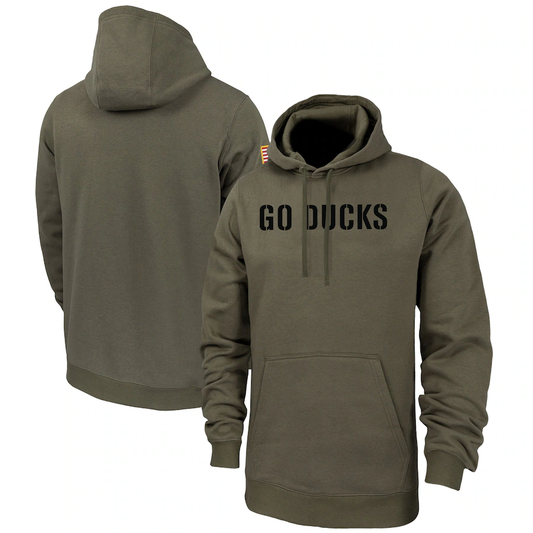Go Ducks 2024 Salute To Service Club Pullover Hoodie Cheap sale Birthday and Christmas gifts Stitched American Football Jerseys