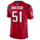H.Texans #51 Will Anderson Jr. Red Vapor Untouchable Limited Jersey Stitched American Football Jerseys