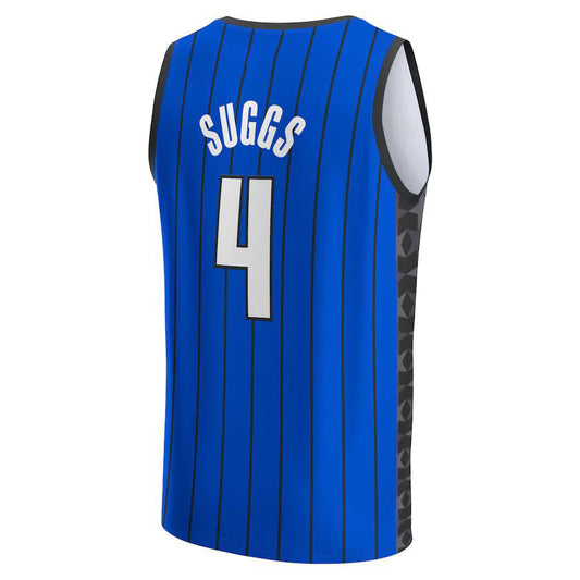 O.Magic #4 Jalen Suggs Fanatics Branded 2022-23 Fast Break Player Jersey Royal Statement Edition Stitched American Basketball Jersey