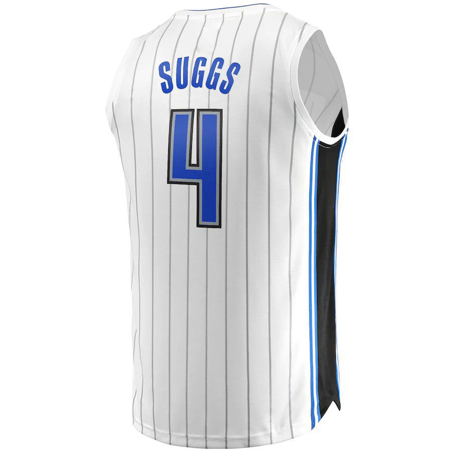 O.Magic #4 Jalen Suggs Fanatics Branded 2022-23 Fast Break Replica Jersey White Association Edition Stitched American Basketball Jersey