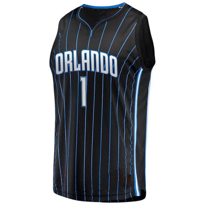 O.Magic #1 Jonathan Isaac Fanatics Branded  2019 Fast Break Jersey Icon Edition Black Stitched American Basketball Jersey