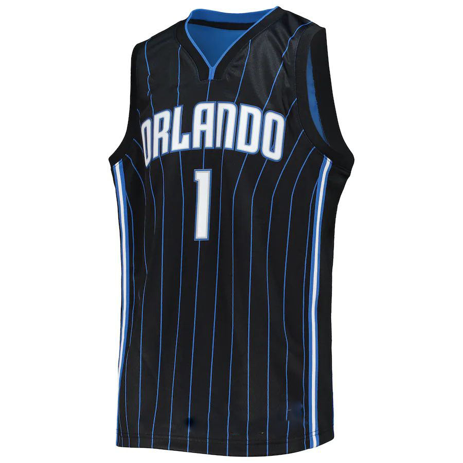 O.Magic #1 Jonathan Isaac 2021-22 Diamond Swingman Jersey Black Icon Edition Stitched American Basketball Jersey