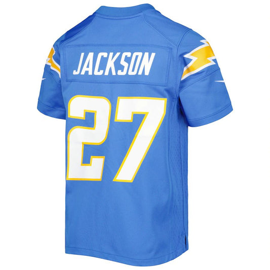LA.Chargers #27 Nk Powder Blue Game Jersey Stitched American Football Jerseys
