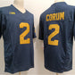 M.Wolverines #2 Blake Corum Navy Stitched Jersey College Jerseys