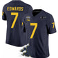 M.Wolverines #7 Donovan Edwards 2024 F.U.S.E. Navy National Championship Stitched Jersey College Jerseys
