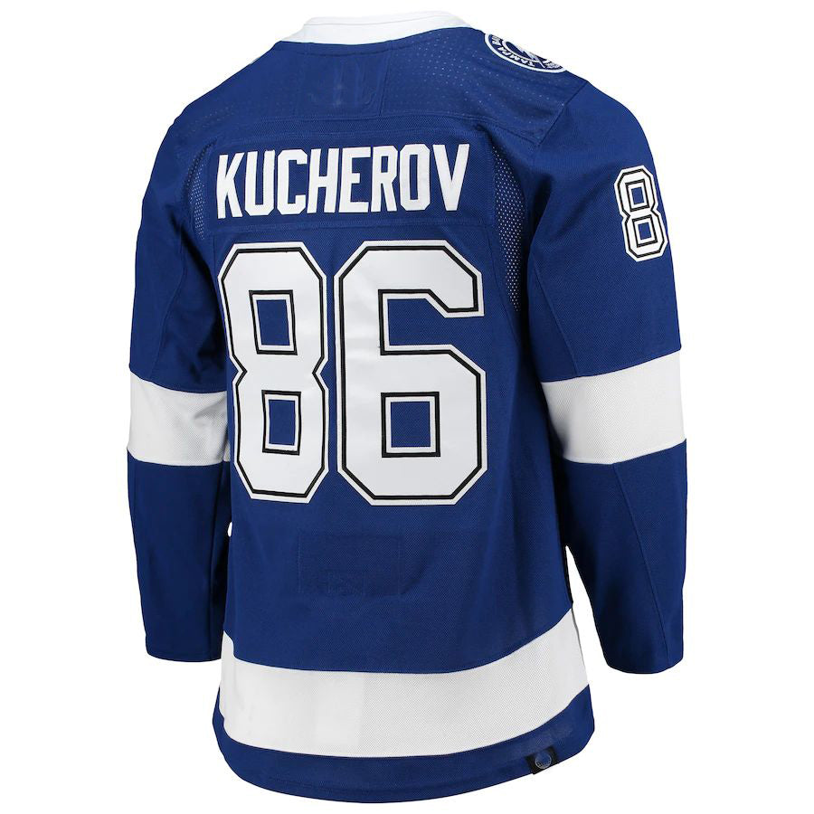 TB.Lightning #86 Nikita Kucherov Home Primegreen Authentic Pro Player Jersey Blue Stitched American Hockey Jerseys