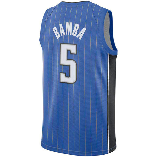 O.Magic #5 Mohamed Bamba Swingman Jersey Royal Stitched American Basketball Jersey