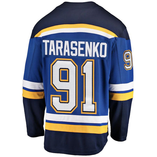 St.L.Blues #91 Vladimir Tarasenko Fanatics Branded Breakaway Player Jersey Blue Stitched American Hockey Jerseys
